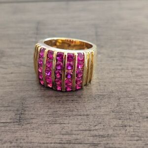 Sterling Silver Ruby Ring